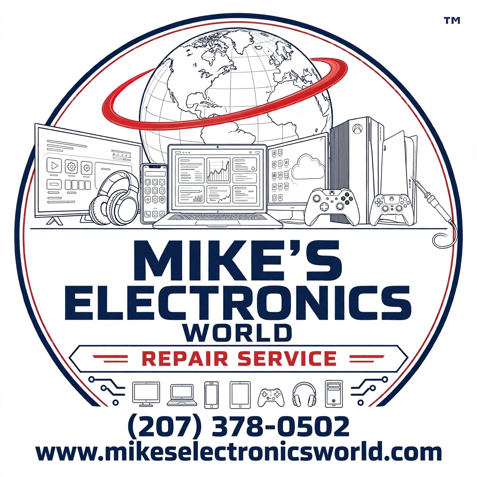 Mike's Electronics World logo